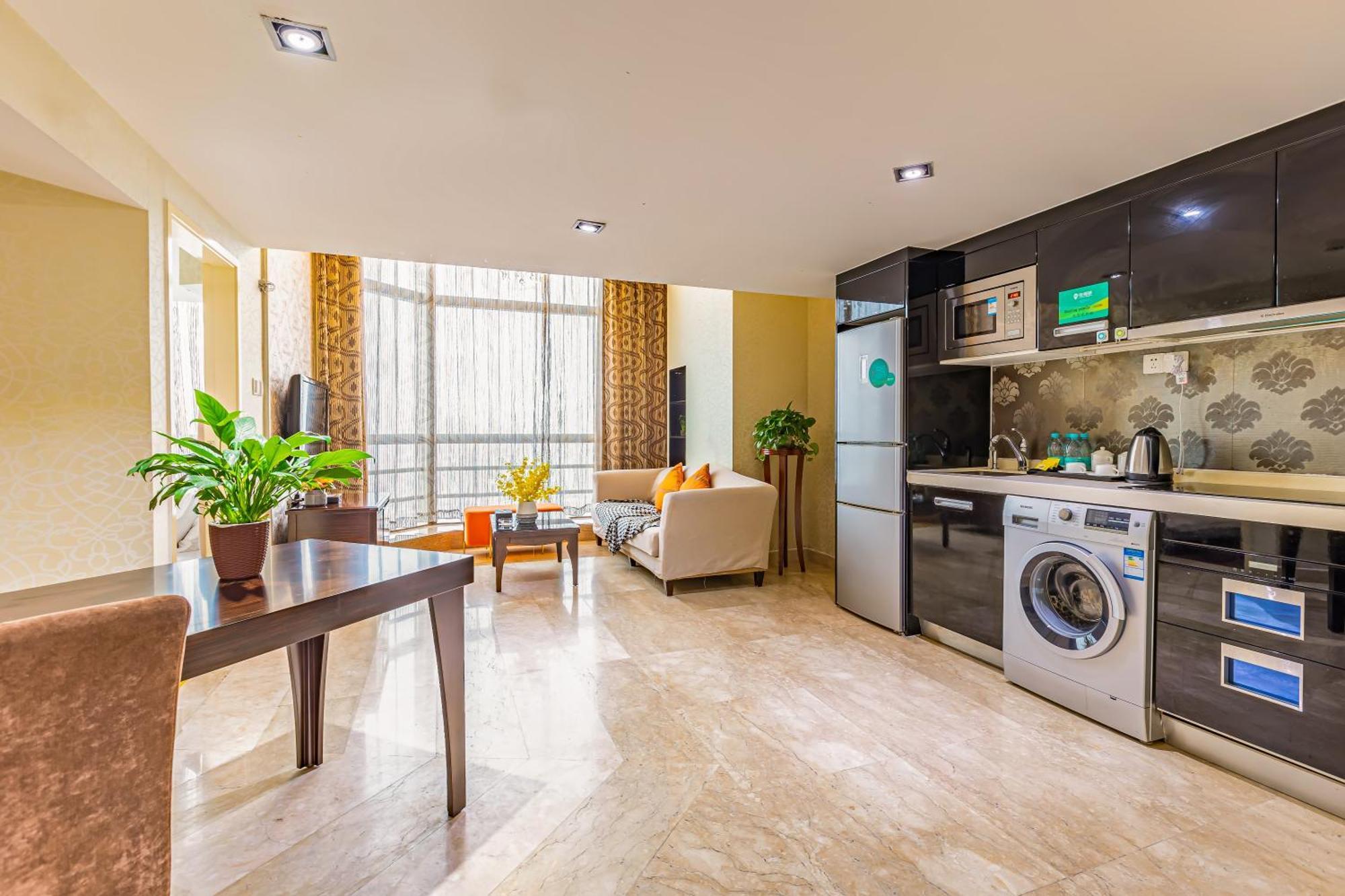 Waifiden Guangzhou Grand View Golden Palace Apartment - Free Shuttle Bus During The Canton Fair Oda fotoğraf